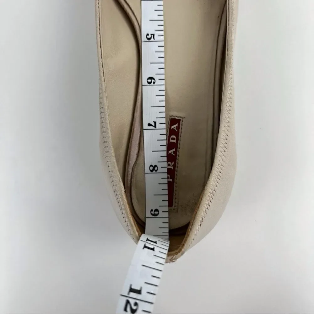 Prada Round Toe Patent Leather Ballet Flats Sz 36 - Picture 9 of 11